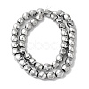 Electroplated Non-Magnetic Synthetic Hematite Beads Strands G-P518-05-01-3