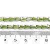 Transparent Electroplate Glass Beads Strands EGLA-H107-02A-PL05-2