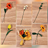 DIY Sunflower Twist Stick Making Kits AJEW-SC0032-03-3