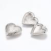Tarnish Resistant 316 Stainless Steel Locket Pendants STAS-G146-14P-2