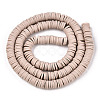 Handmade Polymer Clay Bead Strands CLAY-T002-6mm-80-3