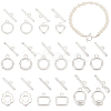 8 Styles Brass Toggle Clasps KK-PH0010-65-1