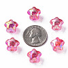 1-Hole Transparent Acrylic Buttons MACR-S373-129-C-8