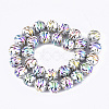 Electroplate Glass Beads Strands EGLA-S177-09B-05-2