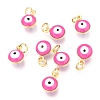 Brass Enamel Beads X-KK-B024-02G-B-1