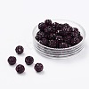 Polymer Clay Rhinestone Beads RB-H284-6MM-204-1