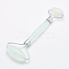 Green Watermelon Stone Glass Brass Face Massager MRMJ-G008-11P-1