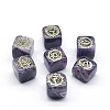 Natural Amethyst 7 Chakra Healing Stone Set G-PW0004-18J-1