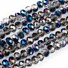 Electroplate Transparent Glass Beads Strands EGLA-A034-T4mm-Z01-3