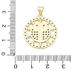 Religion Cross Brass Micro Pave Clear Cubic Zirconia Pendants CU-CBA83A6-03A-G-4
