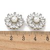 Rack Plating Brass Micro Pave Cubic Zirconia Buttons KK-K293-09P-01-3