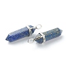 Natural Lapis Lazuli Pointed Pendants G-M378-01P-A07-3
