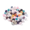 Electroplated Natural & Synthetic Mixed Gemstone Beads G-XCP0009-16-1