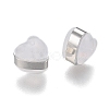 Heart Silicone Ear Nuts SIL-N003-05P-2