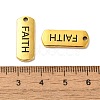 Tibetan Style Alloy Rectangle with Word Faith Pendants TIBEP-Q043-058AG-RS-3