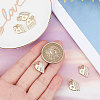 6Pcs Brass Micro Pave Cubic Zirconia Pendants KK-BBC0003-19-3