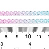 Gradient Color Baking Paint Glass Bead Strands DGLA-A039-T4mm-A05-5