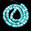 Handmade Polymer Clay Beads Strands CLAY-R089-6mm-085-2