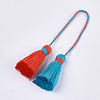 Polycotton(Polyester Cotton) Tassel Big Pendant Decorations X-FIND-S302-01S-2