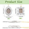 2 Sets 2 Styles Vintage Resin Hanging Photo Frame RESI-SP0001-21B-03-2