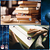 8Pcs 8 Style Alloy Enamel Astronaut Bookmark AJEW-PH0004-34-7