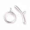 Eco-friendly Brass Toggle Clasps LS-KK-D082-12S-1