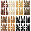 64Pcs 8 Colors 2-Hole Wood Buttons WOOD-GF0002-35B-1