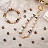 30Pcs Natural Tiger Eye European Beads G-SP0001-01A-02-4