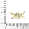 Brass Micro Pave Clear Cubic Zirconia Pendants KK-A300-10A-G-3
