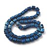 Electroplated Natural Lava Rock Beads Strands G-A251-A01-01J-1