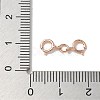 S925 Sterling Silver Double Spring Ring Clasps STER-R003-07RG-3