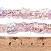 Transparent Glass Beads Strands GL-CBAAE04-02I-2