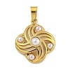 Ion Plating(IP) 304 Stainless Steel Pendants STAS-U024-G-02C-1