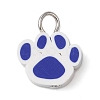 Handmade Polymer Clay Dog Paw Prints Pendants PALLOY-JF03804-3