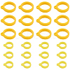 60Pcs 2 Style Silicone Pendant SIL-GF0001-43A-1