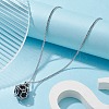 Tarnish Resistant 304 Stainless Steel Macrame Pouch Empty Stone Holder for Pendant Necklaces Making NJEW-JN04416-6