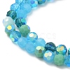 Electroplate Glass Beads Strands EGLA-P048-A01-3
