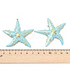 Ocean 304 Stainless Steel Enamel Big Pendants X-STAS-T076-08C-03G-3