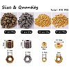 200g 4 Style CCB Plastic Beads CCB-SZ0001-06-2