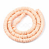 Handmade Polymer Clay Beads Strands CLAY-R089-6mm-033-6