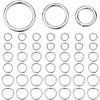 Beebeecraft 60Pcs 3 Styles 925 Sterling Silver Open Jump Rings STER-BBC0006-20-1