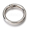 Zinc Alloy Spring Gate Rings X-PALLOY-C100-01P-05-1