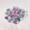 Transparent Spray Painted Glass Charms GLAA-YW0001-12-7
