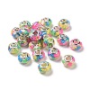 Transparent Resin European Rondelle Beads RPDL-P005-01P-12-1