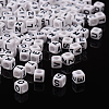 Letter Acrylic European Large Hole Beads OPDL-R050-10mm-1