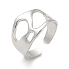 304 Stainless Steel Open Cuff Rings for Unisex RJEW-Q003-03P-2