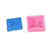Word Winter Silicone Molds X-DIY-R078-24-1