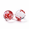 Glass with Enamel Beads LAMP-P058-01F-3