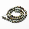 Natural African Turquoise(Jasper) Beads Strands G-D840-15-6mm-2