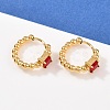 304 Stainless Steel Square Hoop Earrings EJEW-I320-28G-2